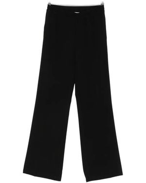 ERMANNO FIRENZE Logo-Waistband Straight-Leg Pants - Black