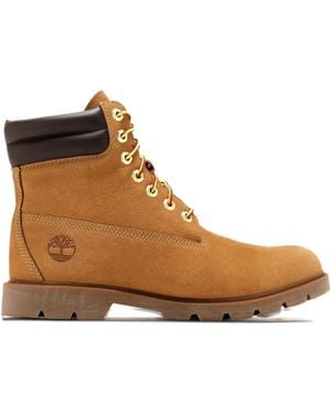 Timberland Padded-Collar Lace-Up Boots - Brown