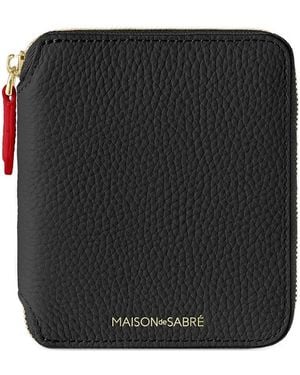 Maison De Sabre ペブルレザー財布 - ブラック