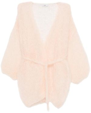 Maiami Tied-Waist Cardigan - White