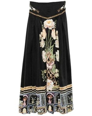 CAMILLA Ottoman Elegance Pleated Skirt - Black