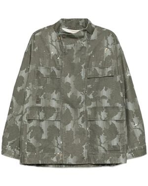 CROQUIS Printed Cotton Jacket - Green