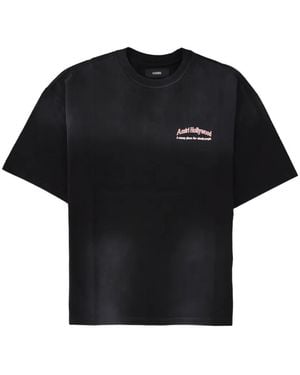 Amiri Logo-Print Cotton T-Shirt - Black