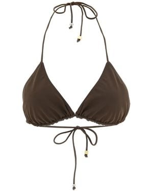 Jacquemus Rond-Carré Triangel Bikinitop - Wit