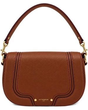 Le Tanneur Medium Grained Shoulder Bag - Brown