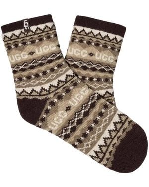 UGG Cressida Cosy Quarter Socken - Schwarz