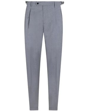 Berwich Pleated Trousers - Blue