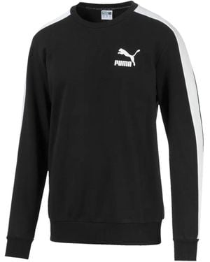 PUMA Iconic T7 Crew T-Shirt - Black
