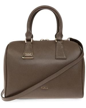 Furla Olivia Grained-Leather Tote Bag - Brown