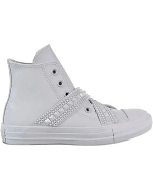 Converse Chuck Taylor All Star Punk Strap Hi Sneakers - Gray