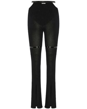 SRVC Studio Nocturne Cutout-Detail Pants - Black