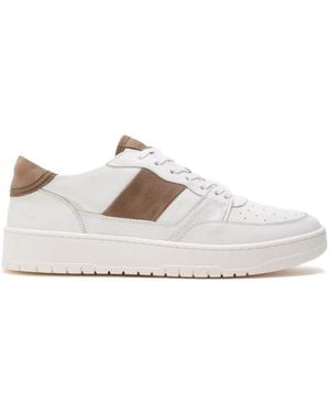 Collegium Striped Panel Sneakers - White