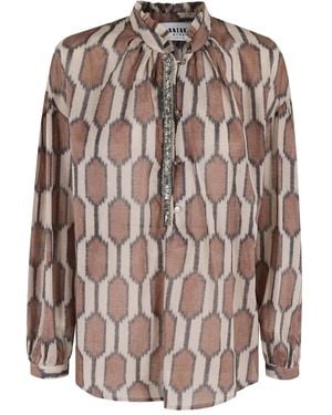 Bazar Deluxe Geometric-Pattern Shirt - Pink