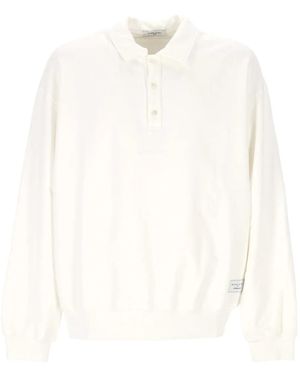 ih nom uh nit Gebreid Poloshirt - Wit