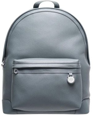 Mulberry Heritage Grained Leather Backpack - Blue