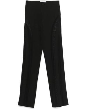 Philipp Plein Mesh-Panelled Trousers - Black