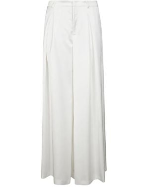 ANDAMANE Tara Pleated Pants - White