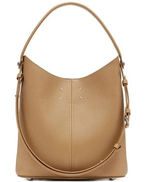 Maison Margiela Sac En Cuir Grainé - Natural
