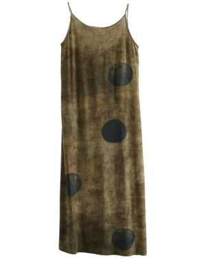 Uma Wang Polka-Dot Daya Midi Dress - Green