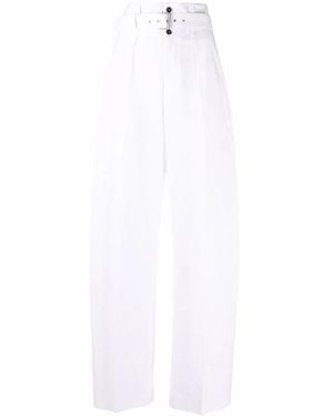Philosophy Di Lorenzo Serafini Wide-Leg High-Waisted Trousers - White