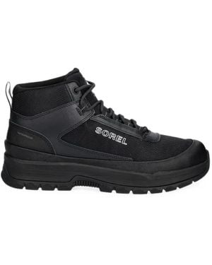 Sorel Stivali Da Trekking Con Stampa Logo - Nero