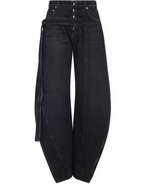 Jean Paul Gaultier Belted Balloon Jeans - ブルー