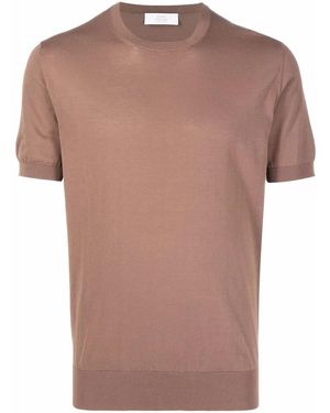 Mauro Ottaviani T-Shirt Mit Rundhalsausschnitt - Braun