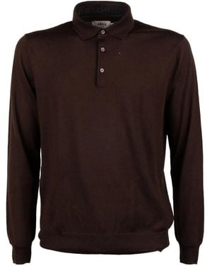 Altea Polo À Manches Longues - Marron