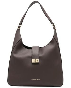 ADRIANNA FERETTI Buckle-Closure Tote Bag - Black