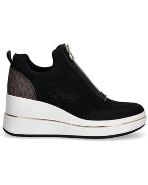 Michael Kors Emmy Zip Slip-On Trainers - Black