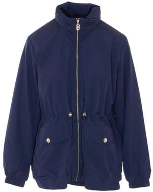 Liu Jo Zip High-Neck Jacket - Blue