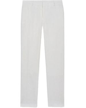 Brooks Brothers Tailored Linen Trousers - White