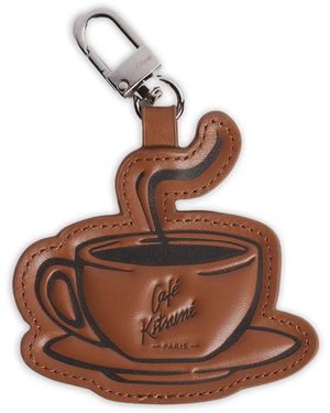 Café Kitsuné Llavero De Piel - Marrón