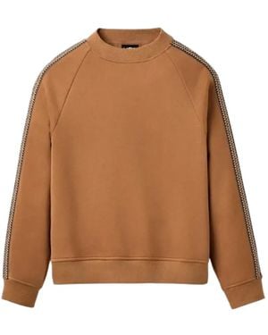 UGG Tasman Crew-Neck Trimmed Sweatshirt - Brown