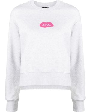 A.P.C. Sibylle Cotton Sweatshirt - White