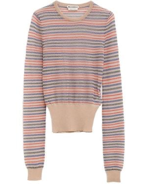 JW Anderson Gestreifter Pullover - Pink