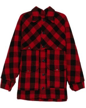 Junya Watanabe X Filson Garment Checked Wool Jacket - Red
