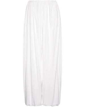 Paris Georgia Basics Hose Mit Weitem Bein - Weiß