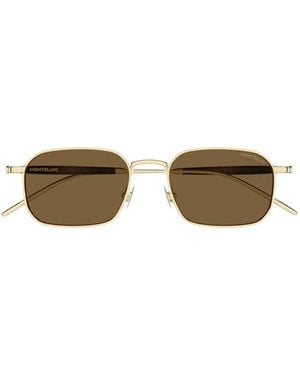 Montblanc Square-Frame Sunglasses - Metallic