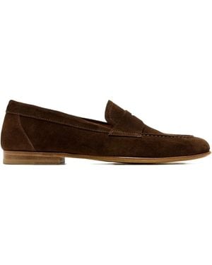 Magnanni Suede Loafers - Brown