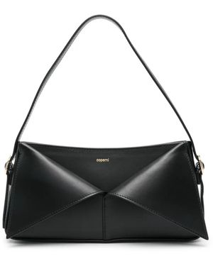 Coperni Smooth Leather Baguette Shoulder Bag - Black