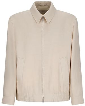Lardini Shirt Bomber Jacket - Natural