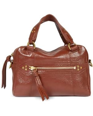 Jérôme Dreyfuss Mini Lucky Zip Bowling Tote Bag - Brown