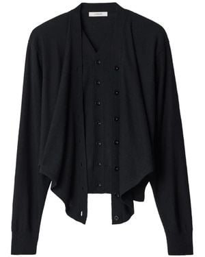 Lemaire Trompe-L'Œil Cardigan - Black
