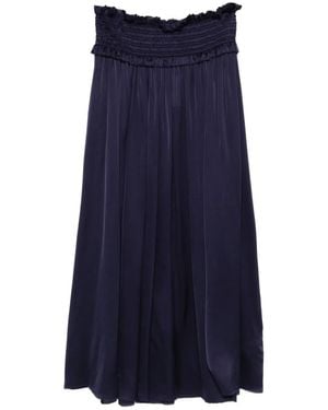 Zimmermann Dream Shirred Skirt - Blue