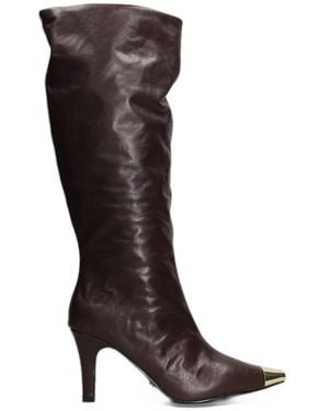 GOLD&ROUGE Ursula Knee-High Boots - Brown