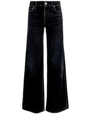 Alice + Olivia Amazing Low-Rise Baggy Jeans - Black