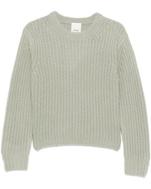 Allude Gerippter Pullover - Grün