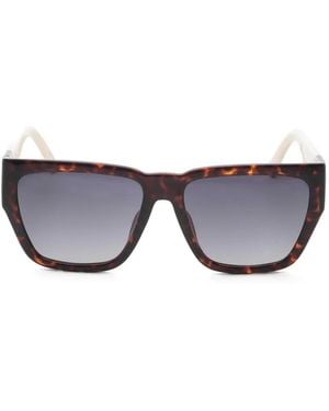 Marc Jacobs Tortoiseshell-Effect Square-Frame Sunglasses - Grey