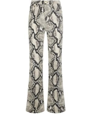 Roberto Cavalli パイソンパターン パンツ - グレー